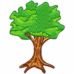 Trees Embroidery Design 9